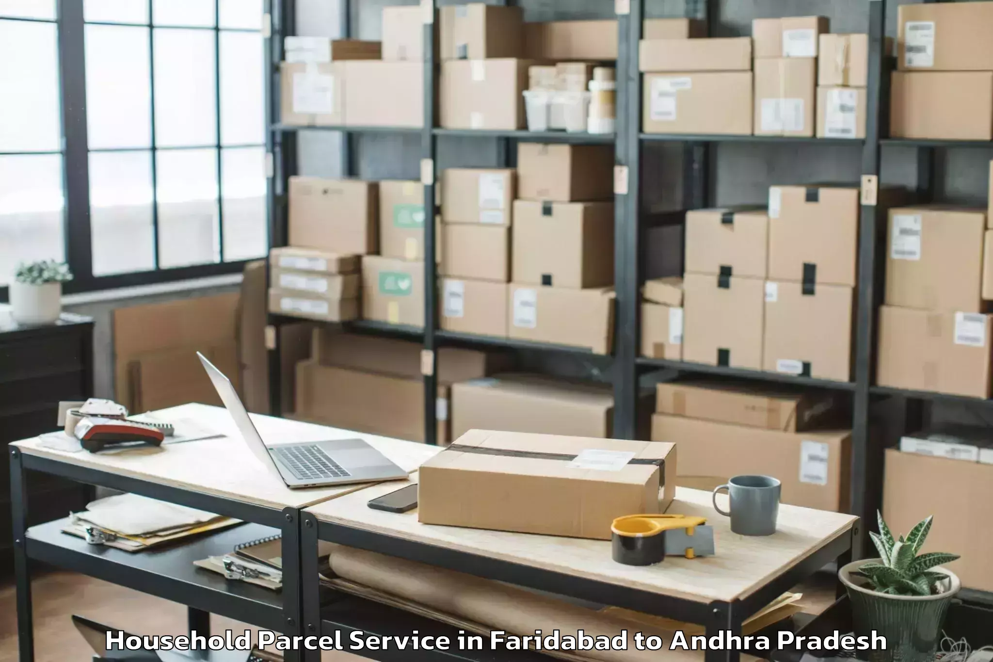 Professional Faridabad to Kamavarapukota Household Parcel